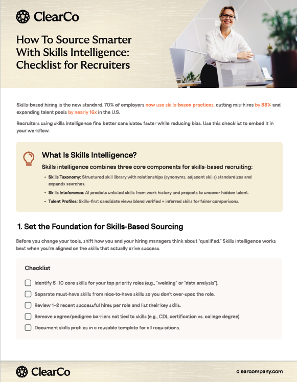 09 How To Source Smarter With Skills Intelligence Checklist