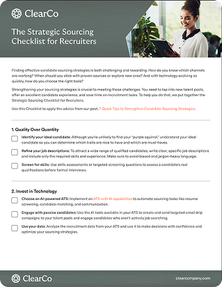 image-The Strategic Sourcing Checklist for Recruiters