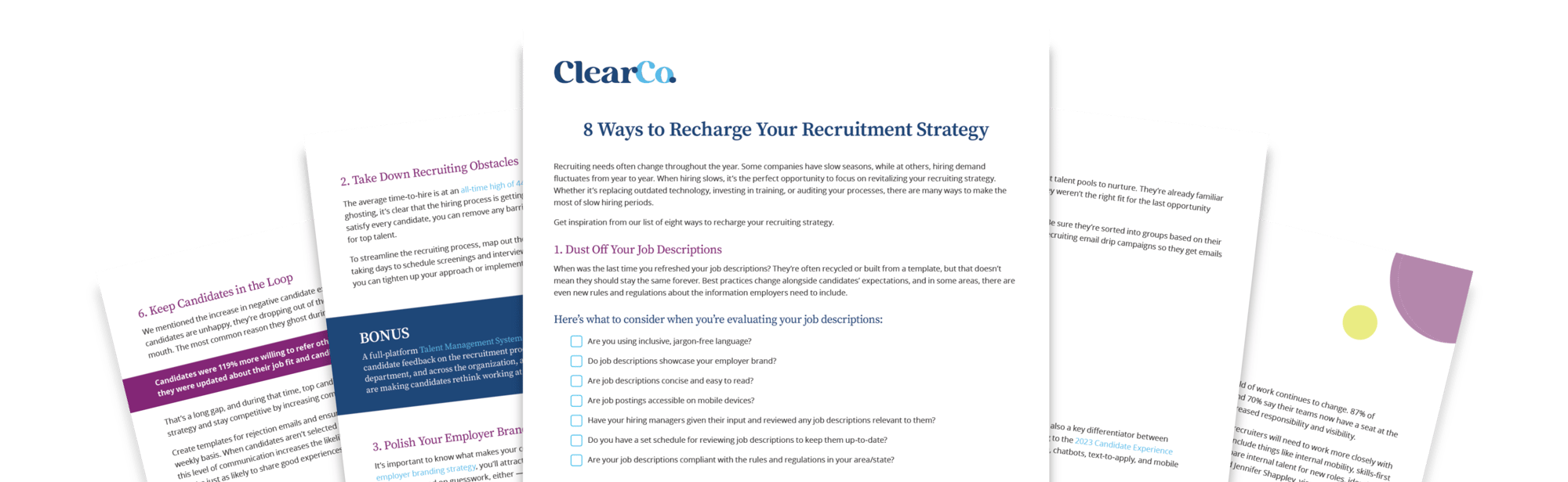8 ways to recharge your recruitment strategy mockup