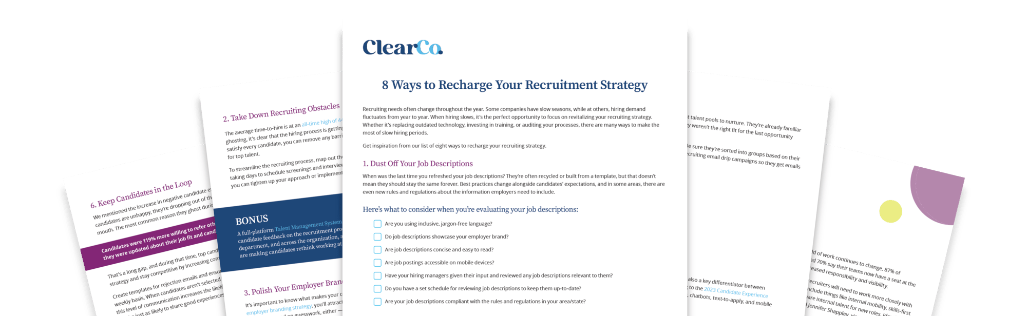 8 ways to recharge your recruitment strategy mockup 8 ways to recharge your recruitment strategy mockup